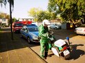 Einsatz BF Koeln Hoehenretter Koeln Stammheim Georg Beyerstr P005